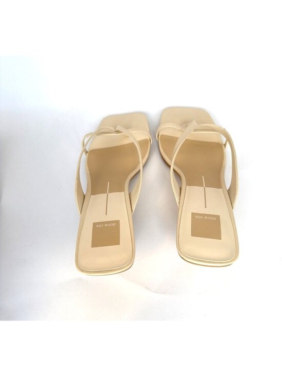 Dolce Vita Brevel Bone Ivory Kitten Heel Sandals Size 10 - Picture 6 of 9